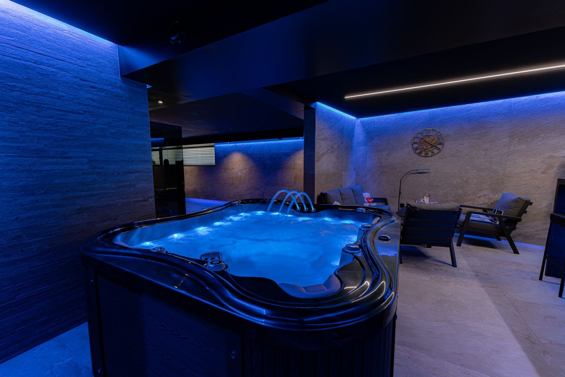 Détail des jets du spa